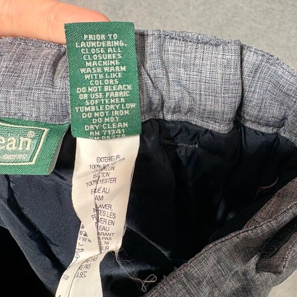 L.L. Bean Kids Gray Snow Pants Size 5/6 Primaloft Adjustable Waist Insulated - Picture 5 of 7